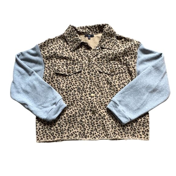 Fate Womens Cheetah Print Jacket-Button Front-Size M-GUC - Picture 1 of 5